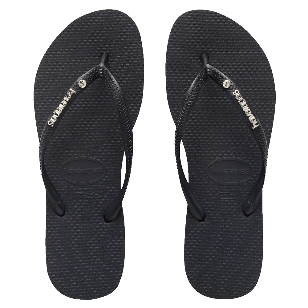 Havaianas Slim Metal Logo Crystal Surf Crew City