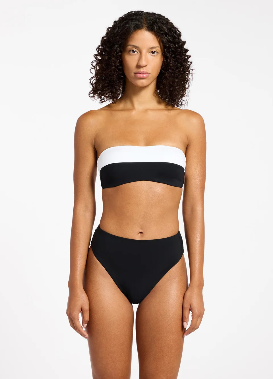 Jets Moulded Bandeau Top - Black