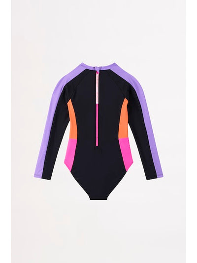 Seafolly Girls Summer Solstice Colour Block Paddlesuit