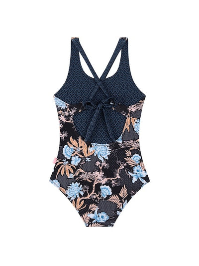 Seafolly Girls Midnight Blossom Reversible 1p