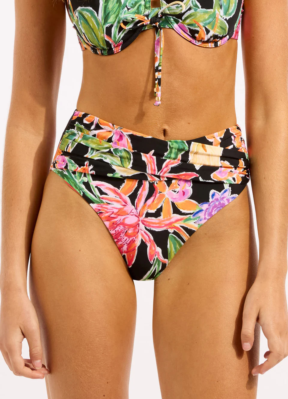 Seafolly Hothouse flowers  High Waist Wrap Front Pant