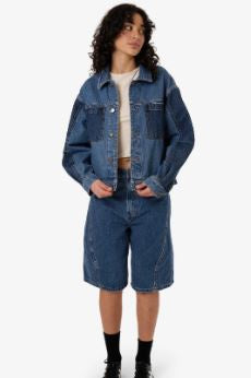 Thrills Bailey Jacket Denim Two Tone