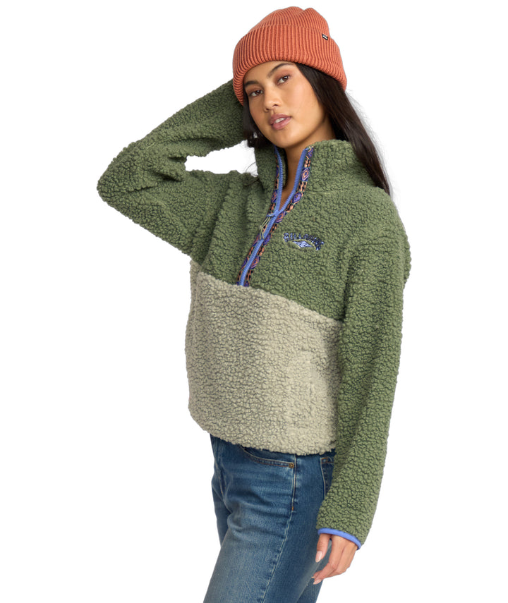 Billabong Horizon Mock Neck Half Zip Flc