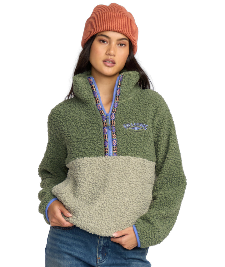 Billabong Horizon Mock Neck Half Zip Flc