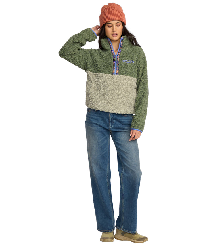 Billabong Horizon Mock Neck Half Zip Flc