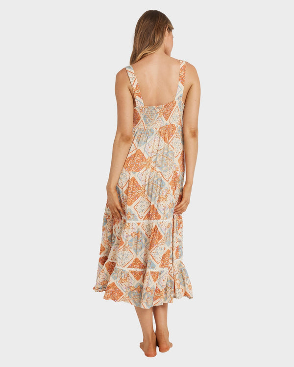 Billabong Forever Folk Shine Midi Dress