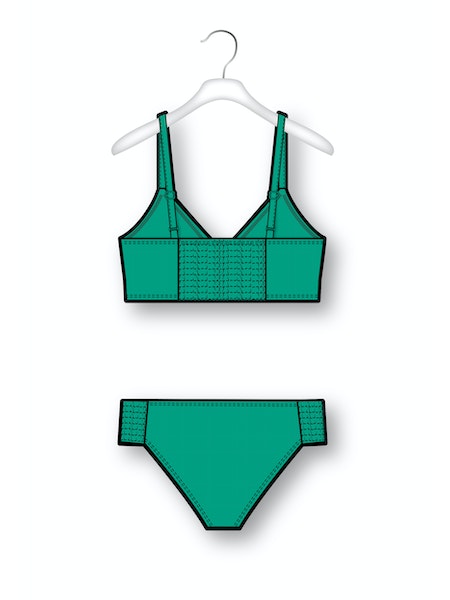 Seafolly Girls Essentials Shirred Bikini