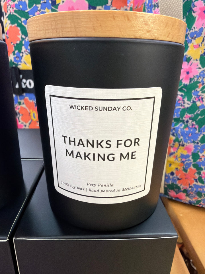 Wicked Sunday Co Candles