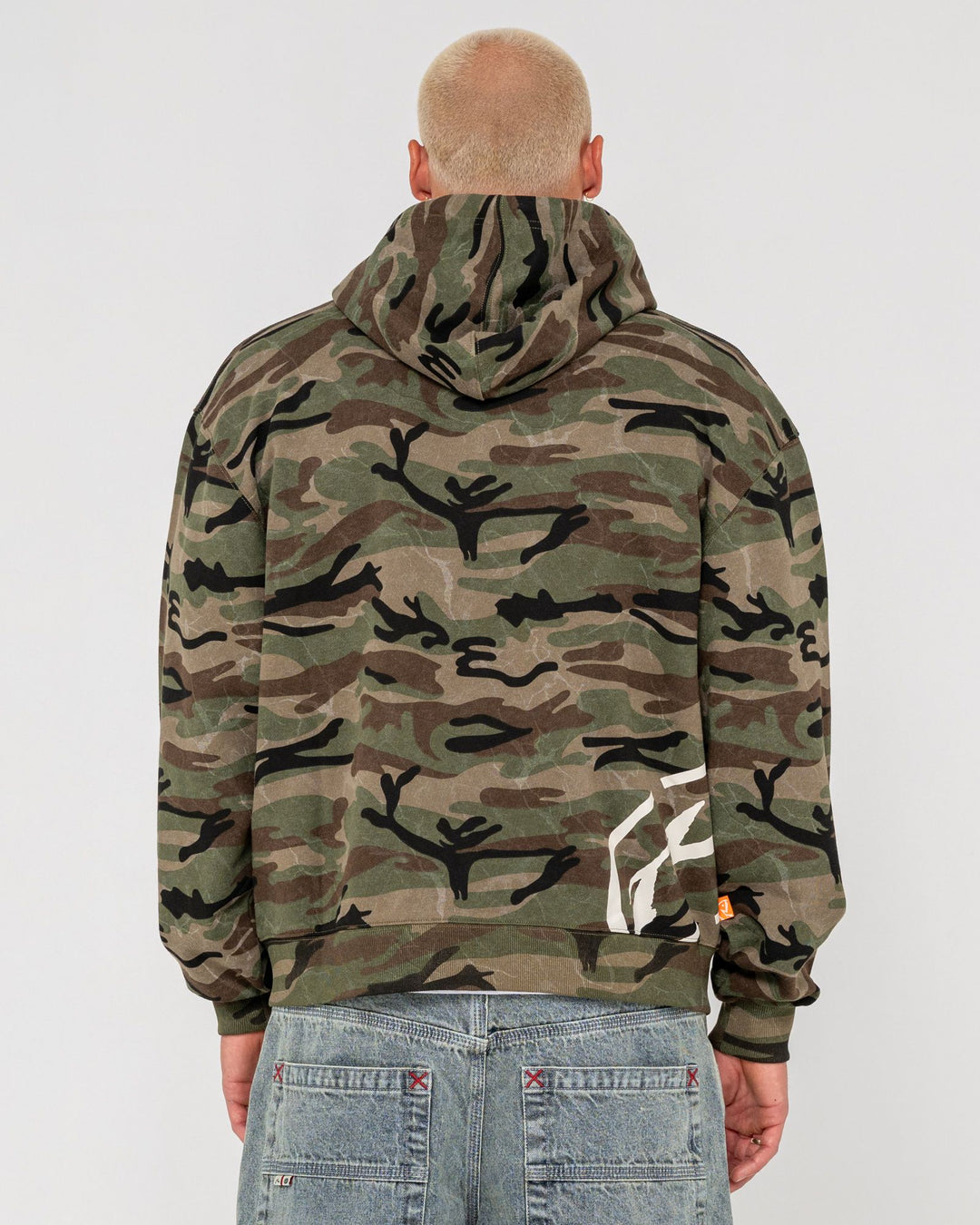 Rusty Rambo Zip Thru Hooded Fleece