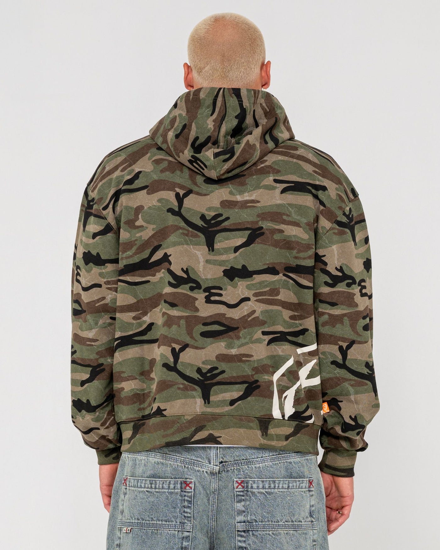 Rusty Rambo Zip Thru Hooded Fleece
