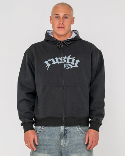 Rusty Monty Zip Thru Hooded Fleece