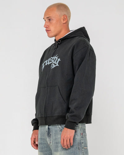 Rusty Monty Zip Thru Hooded Fleece