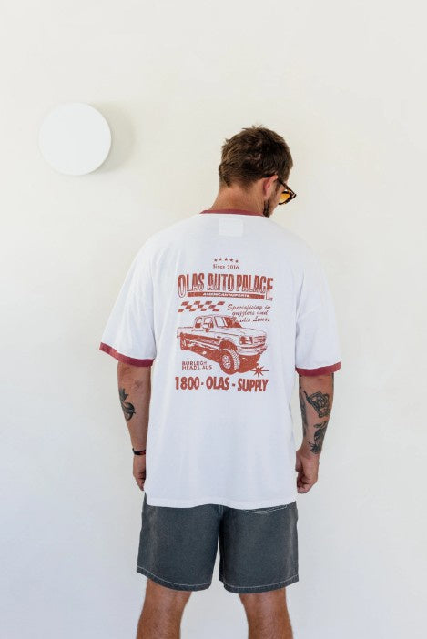 Olas Mens Autopalace Box tee