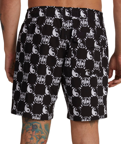 RVCA VA Pigment Print Elastic Short