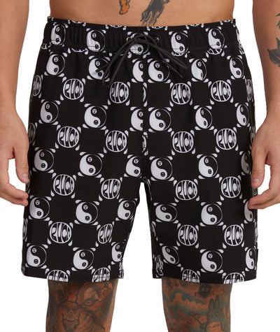 RVCA VA Pigment Print Elastic Short
