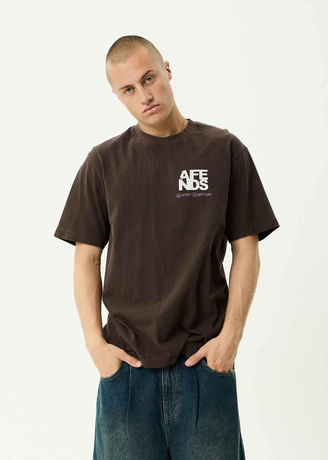 Afends Funnel - Retro Tee - Washed Coffee