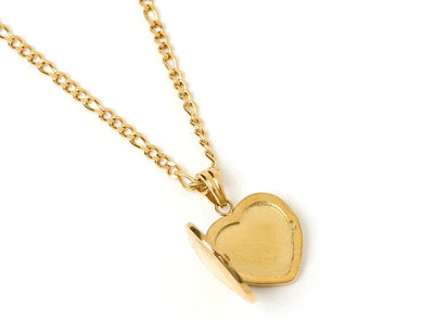 Arms Of Eve Heart Gold Locket Necklace