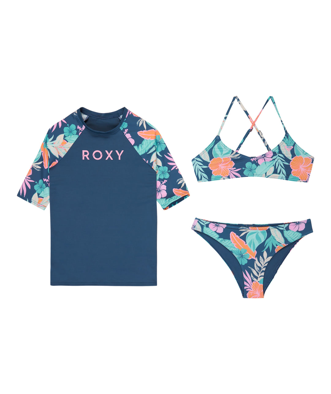 Roxy Active Floral Rg Swim Set Pack