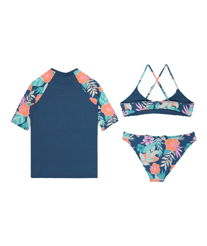 Roxy Active Floral Rg Swim Set Pack