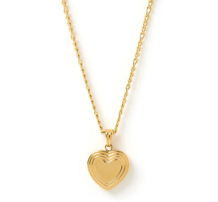 Arms Of Eve Heart Gold Locket Necklace