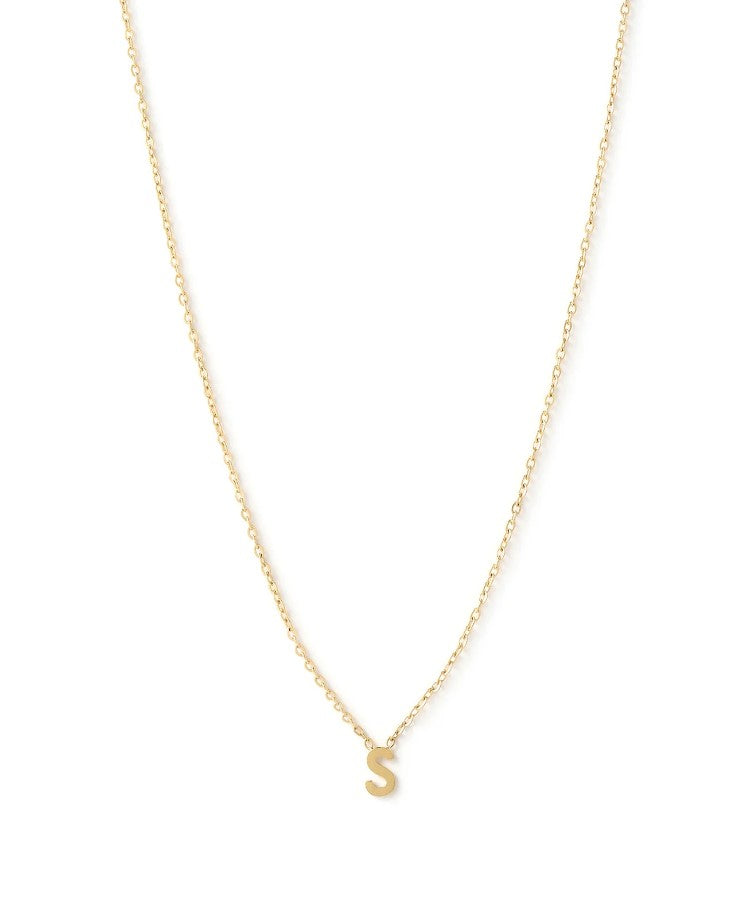 Arms Of Eve Mini Initial Gold Necklace