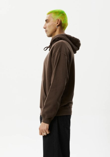Afends Thrown Out Recycled Pull On Hood Coffee