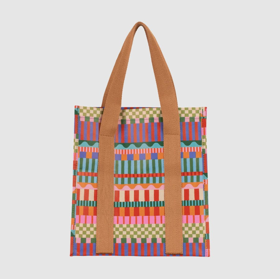 Kollab Market Bag Blocks and Stripes