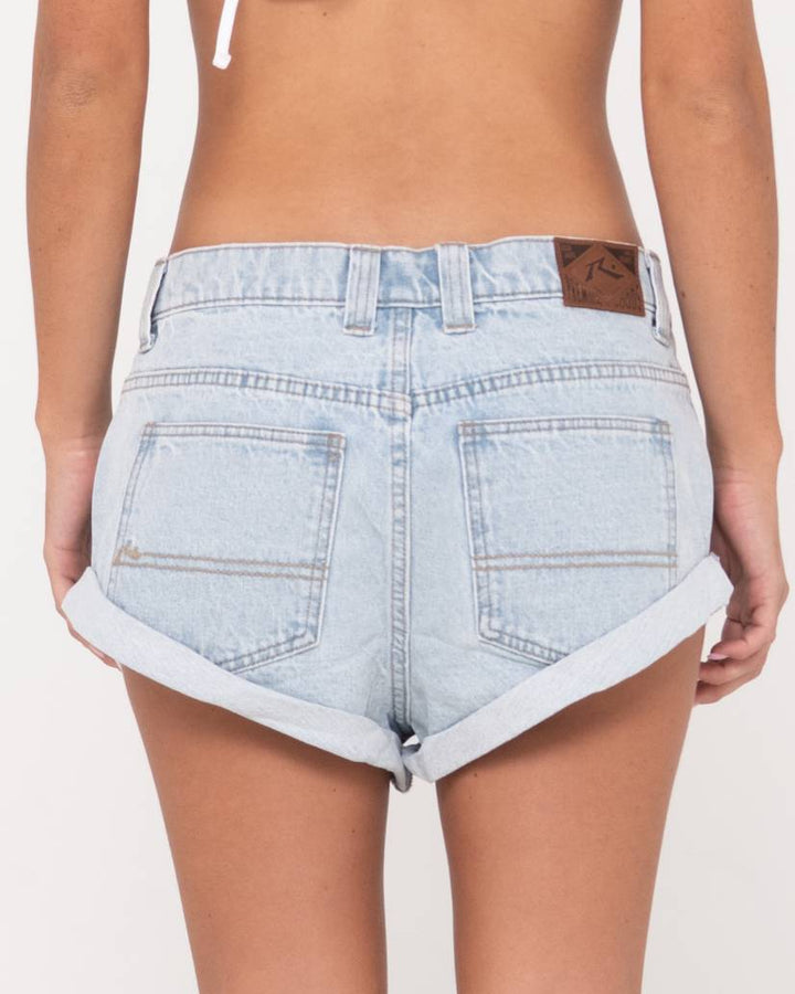 Rusty Pheonix Low Rise Denim Mini Short