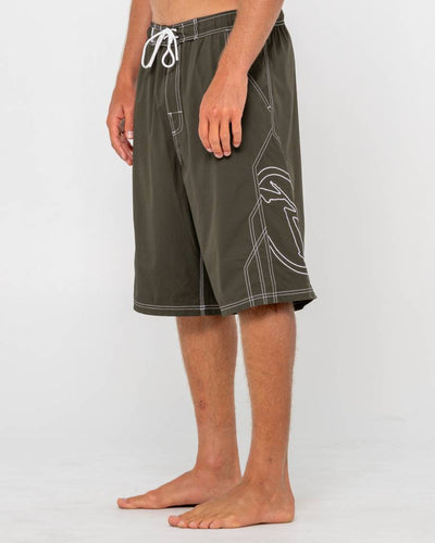 Rusty Tombstones Hybrid Waist Boardshort