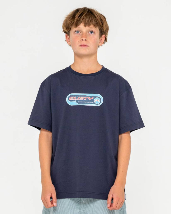 Rusty Capsule Short Sleeve Tee Boys