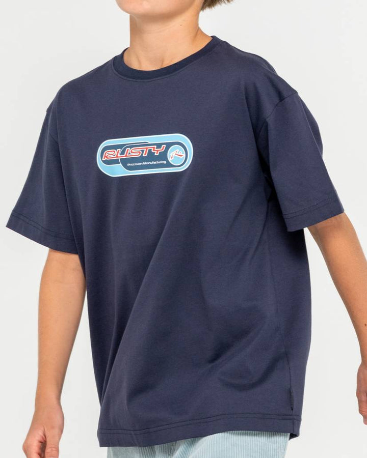 Rusty Capsule Short Sleeve Tee Boys