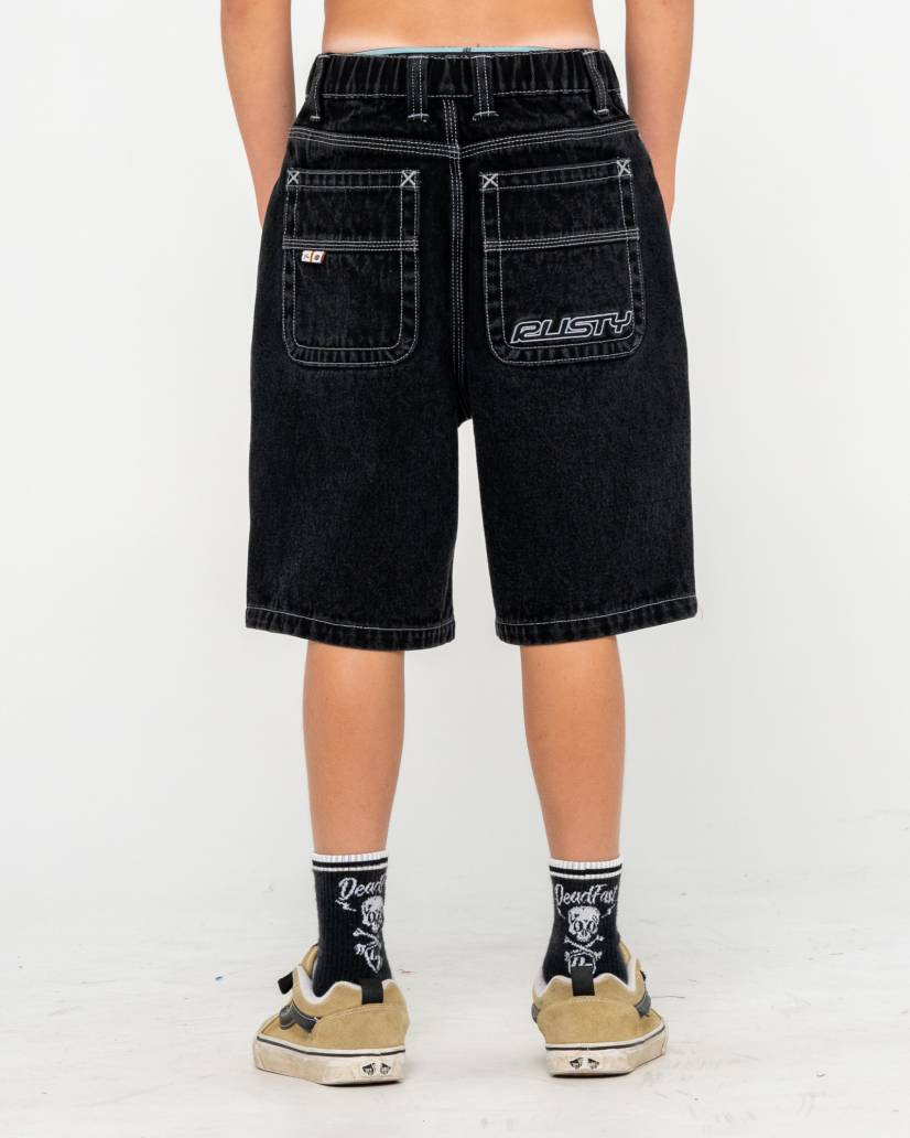 Rusty Flip Daddy 2.0 Jort- Black Out Boys