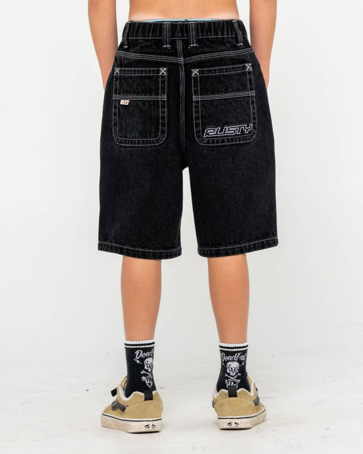 Rusty Flip Daddy 2.0 Jort- Black Out Boys