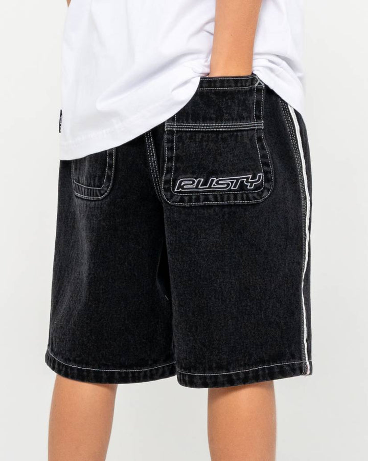 Rusty Flip Daddy 2.0 Jort- Black Out Boys