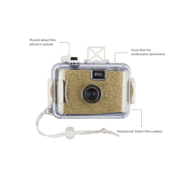SunnyLife Underwater Camera Glitter Gold