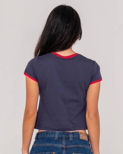 Rusty Girls Surf Mini Ringer Tee