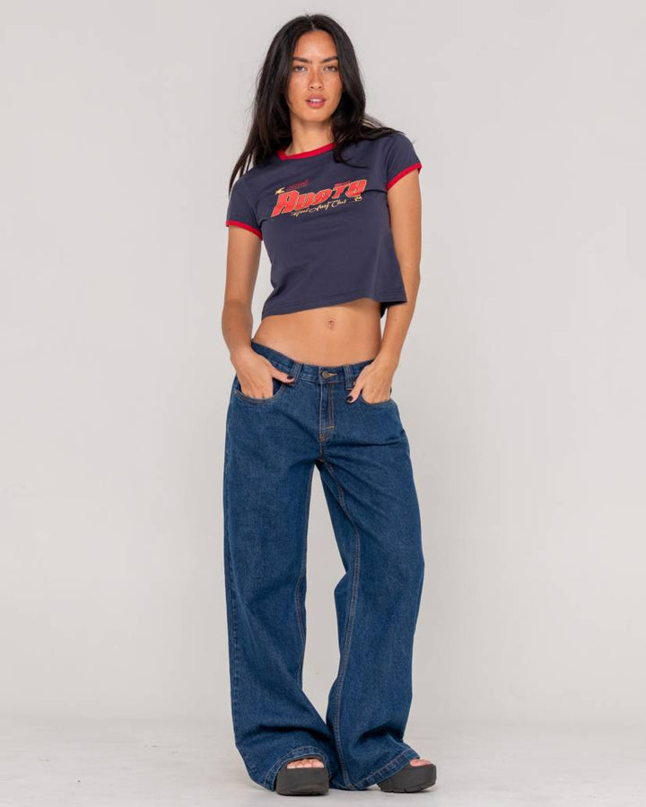 Rusty Girls Surf Mini Ringer Tee