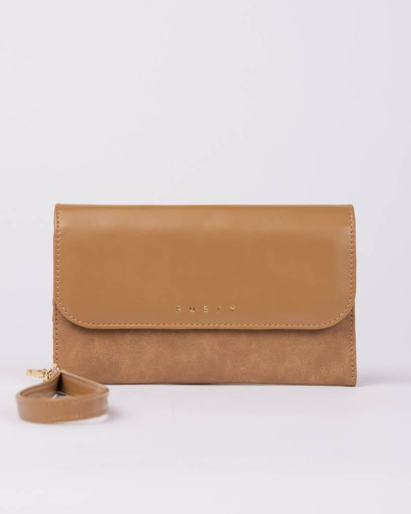 Rusty Aria Suede Travel Wallet