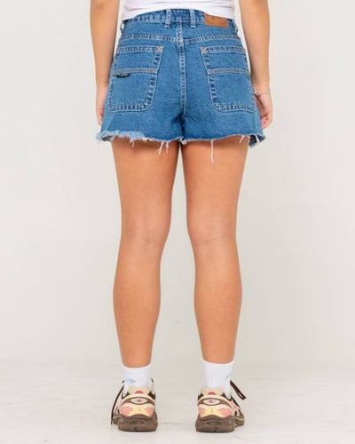Rusty Penny Kick Flare Denim Short