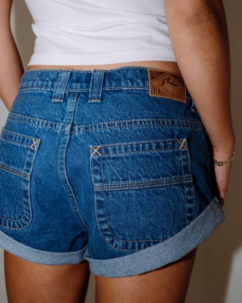 Rusty Pheonix Low Rise Denim Mini Short