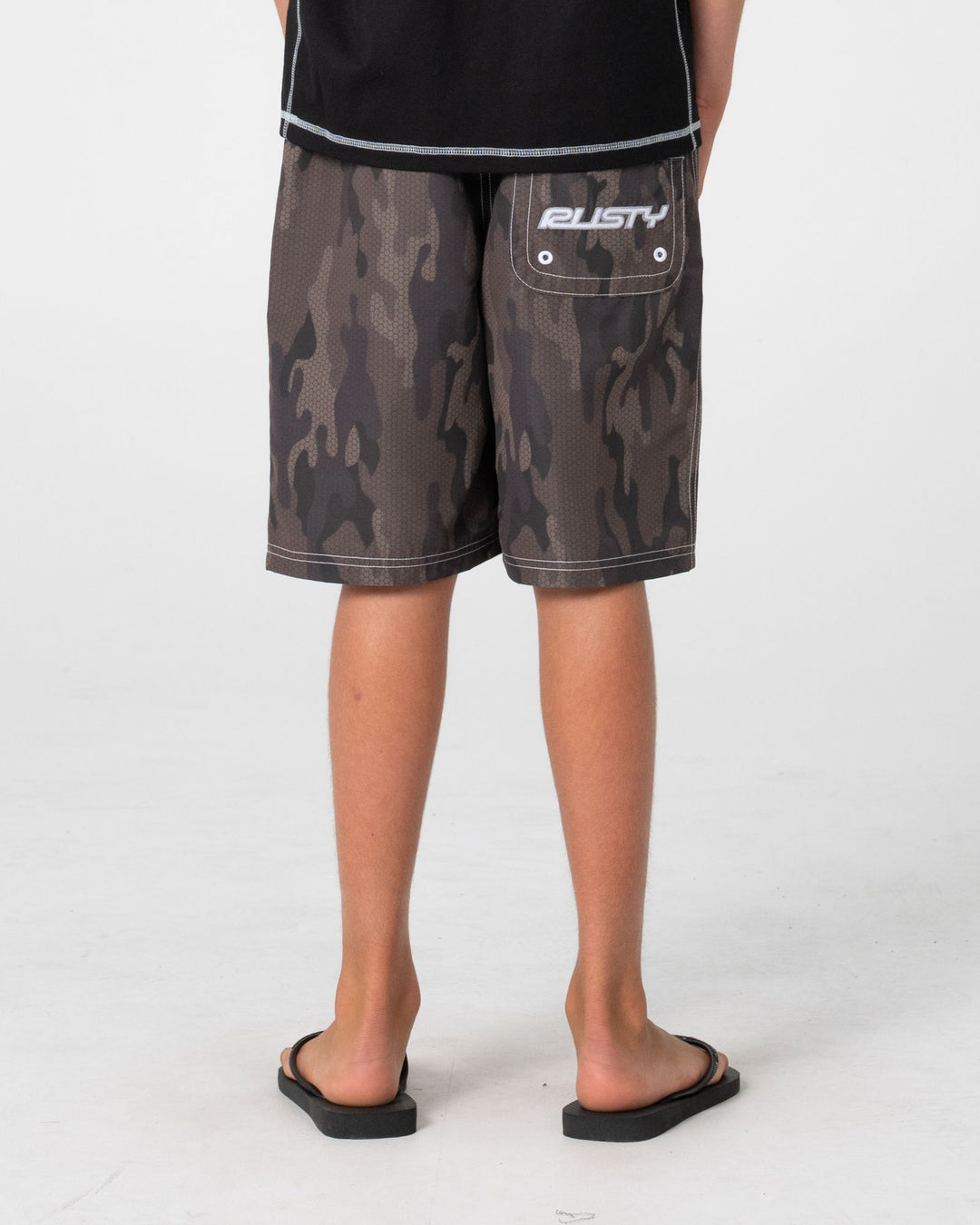 Rusty Flip Rambo Elastic Waist Boardshort Boys