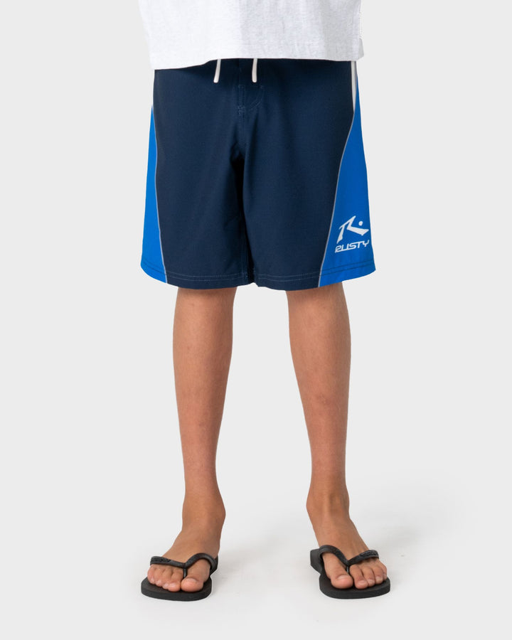 Rusty Plot Twist Fixed Waist Boardshort Boys