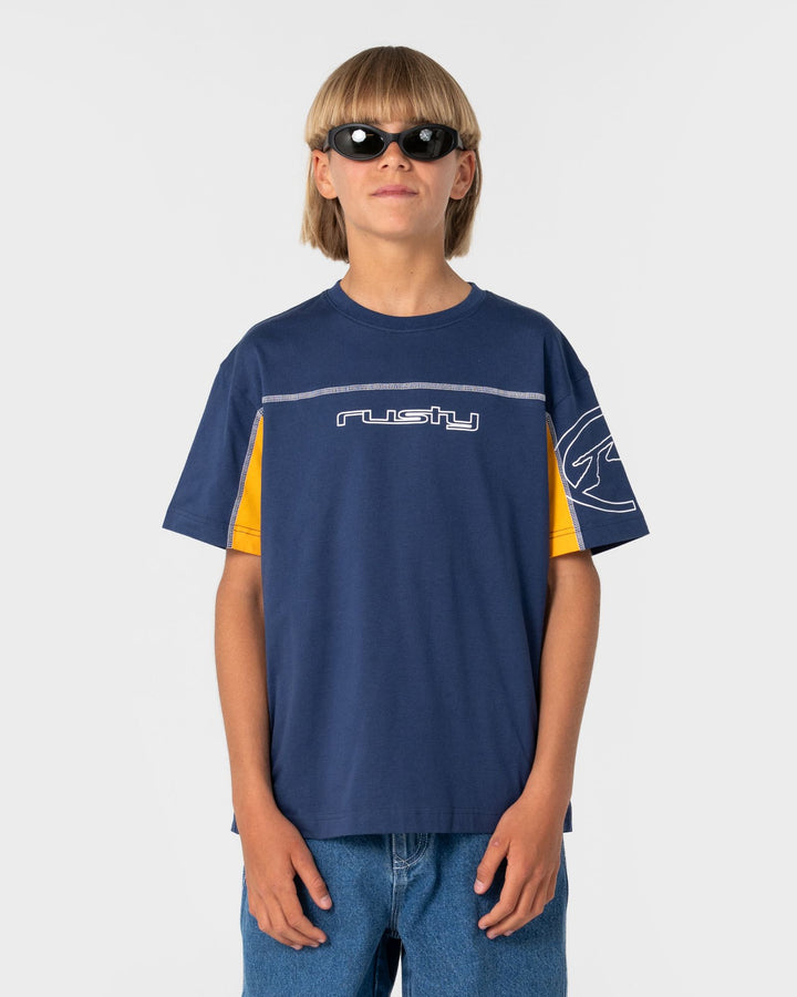 Rusty Cyber Short Sleeve Tee Boys