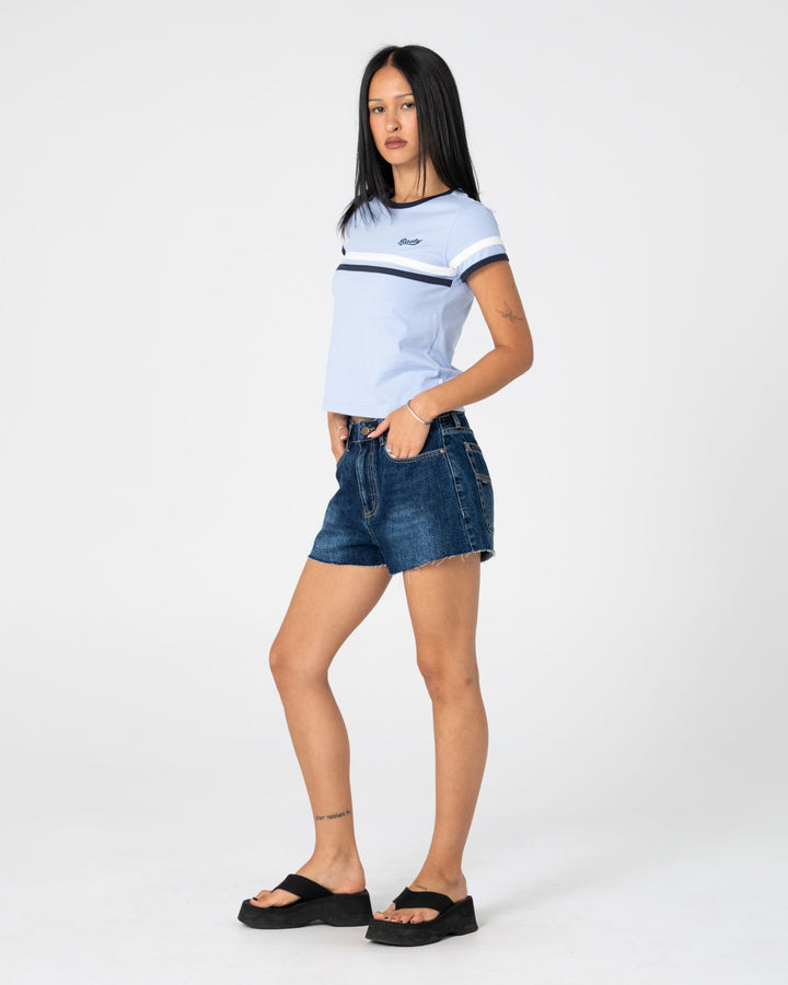Rusty Billie Stripe Baby Tee