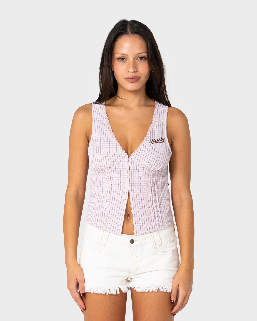 Rusty Peggy Sue Sleeveless Button Down Blouse
