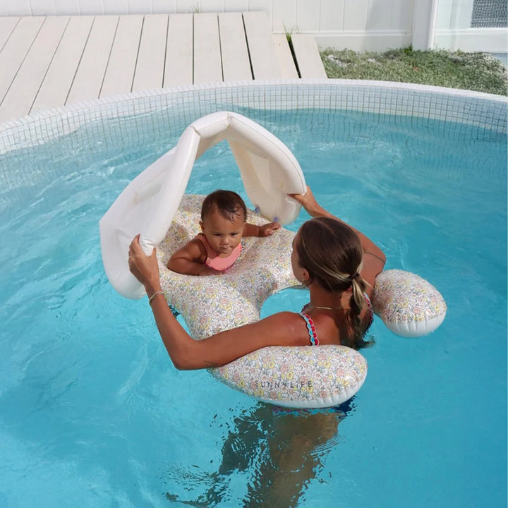 Sunnylife Float Together Baby Seat Into the Garden Ditsy Floral