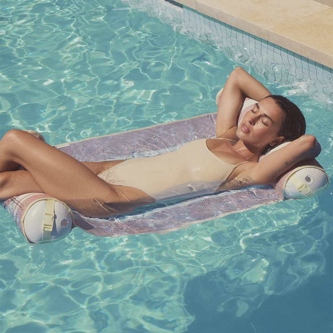 Sunnylife Mesh Hammock Float Tierra Clay Stripe
