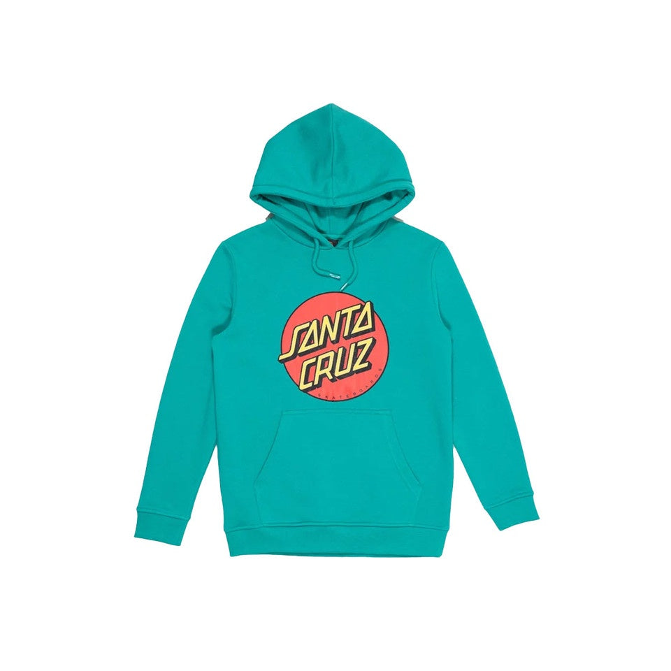 Santa Cruz Classic Dot Front Hoodie Teal