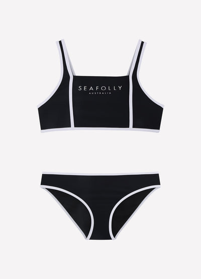 Seafolly Kids Essentials Bikini Black