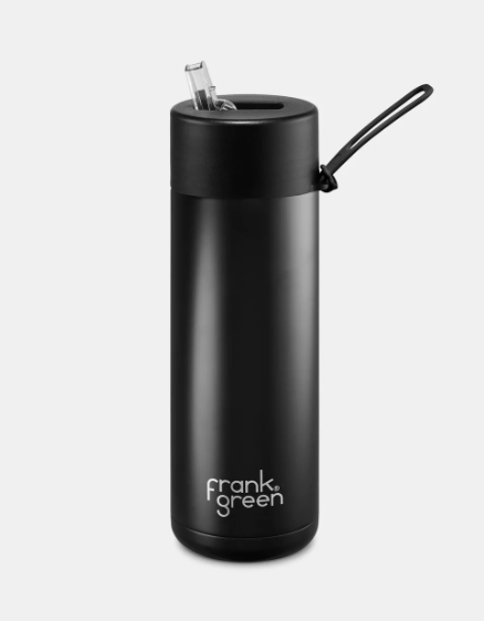 Frank Green 20oz Stainless Steel Ceramic Bottle with Straw